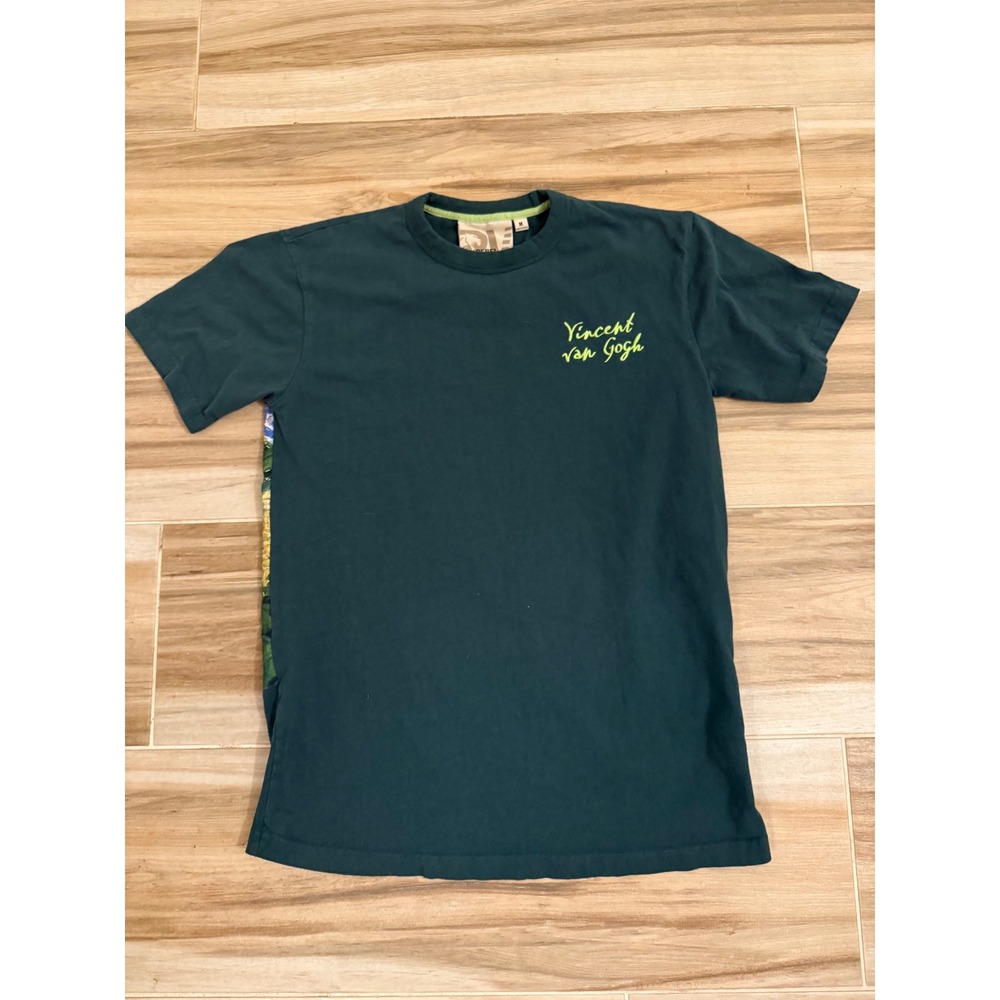 Rebel‎ Vengeance Vincent van Gogh Street in Auvers-sur-Oise Teal T-Shirt Mens M
